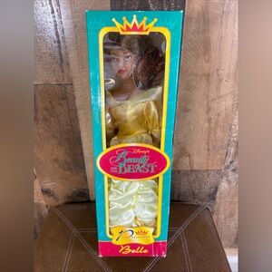 Disney Princess Belle Porcelain 16" vintage doll Limited Edition 1998 Sealed Box